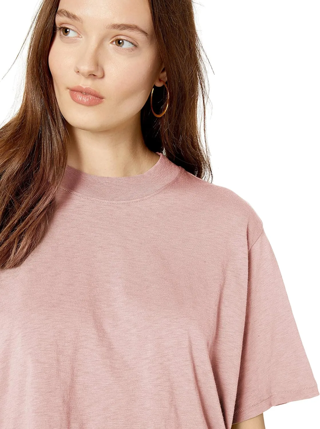 The Drop Women's Sydney Short-Sleeve Cropped Crew Neck T-Shirt