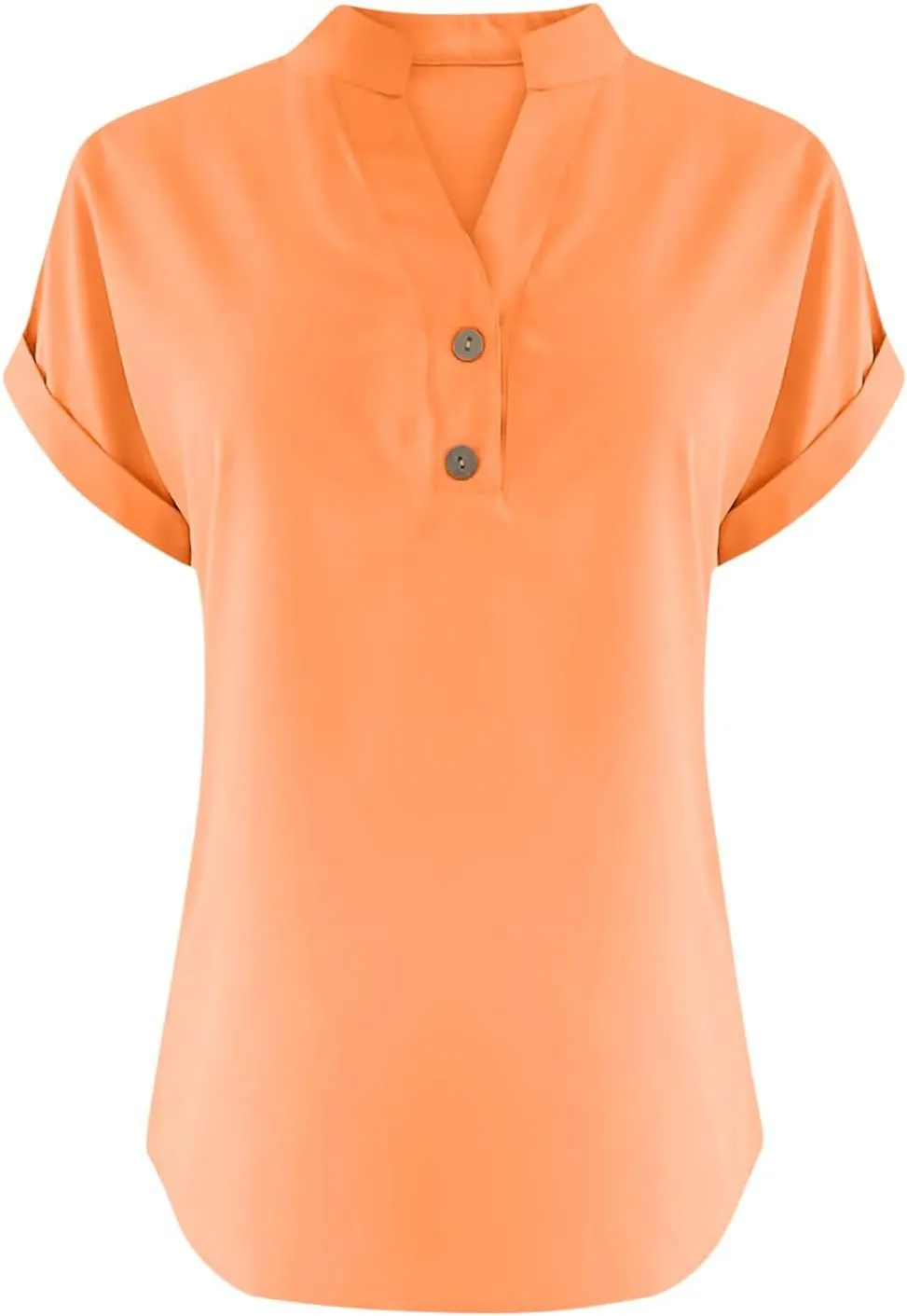 Womens Cotton Linen Shirts Summer Trendy Short Sleeve V-Neck Blouses Tops Button Down Gauze Tees Casual Clothes 2025
