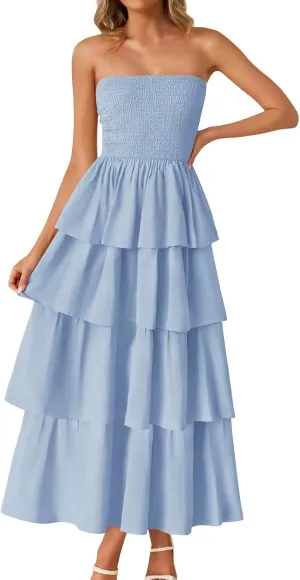 Women's Sexy Tank Top Maxi Long Dress Casual Sleeveless Summer Beach Dress