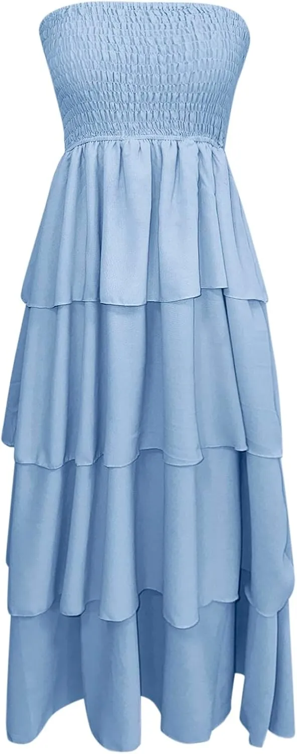 Women's Sexy Tank Top Maxi Long Dress Casual Sleeveless Summer Beach Dress
