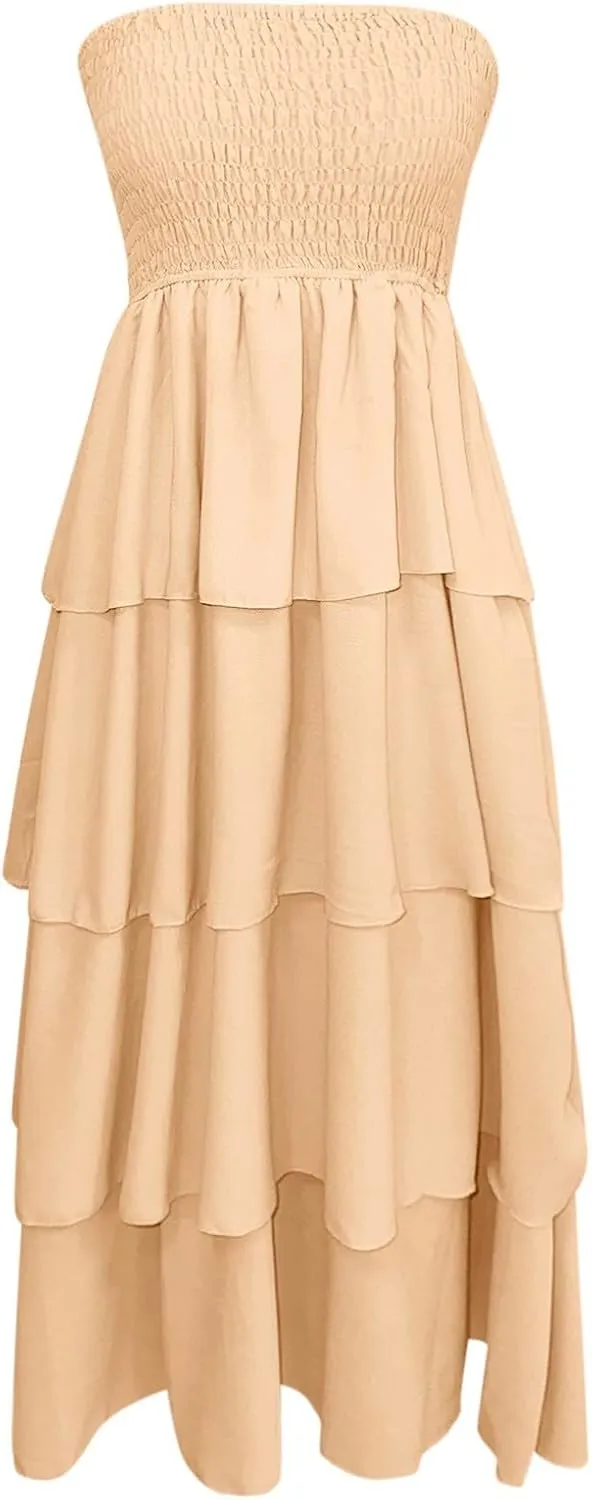 Women's Sexy Tank Top Maxi Long Dress Casual Sleeveless Summer Beach Dress