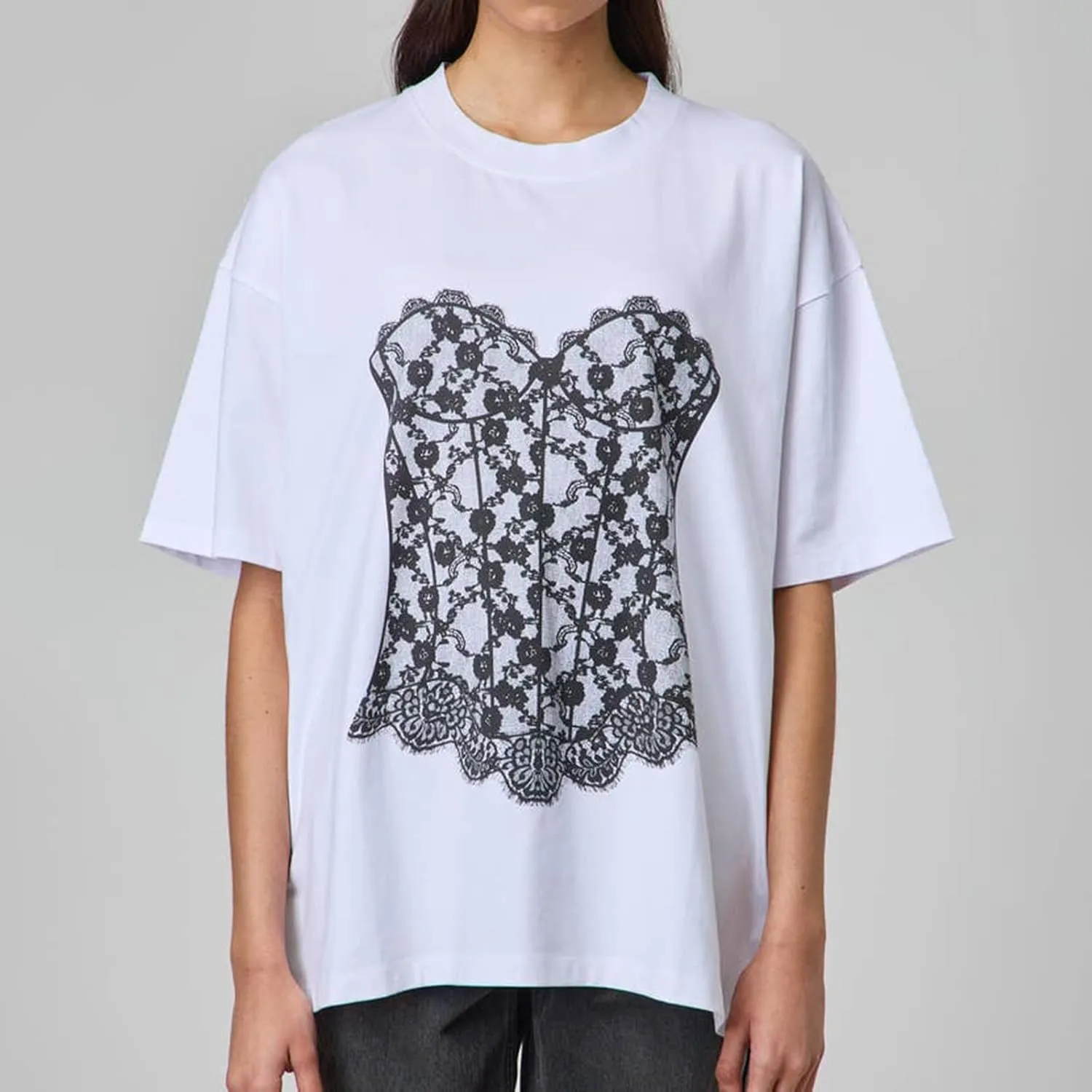 Y2k Oversized Graphic Tshirt for Women Short Sleeve Loose Fit Baggy Tees Teen Girls Casual Aesthetic Summer Top