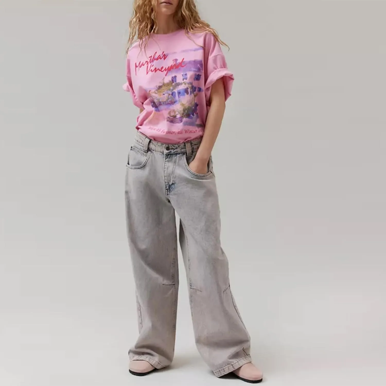 Y2k Oversized Graphic Tshirt for Women Short Sleeve Loose Fit Baggy Tees Teen Girls Casual Aesthetic Summer Top