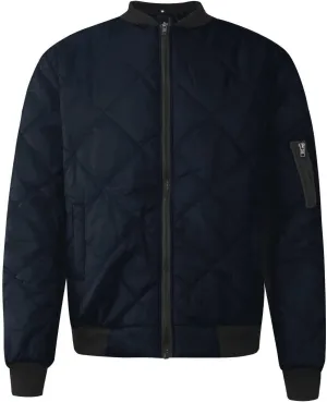 Ymosrh Men's Bomber Jacket Quilted Jackets Windproof Zip Up Winter Warm Coats Outwear Jackets Fashion, XL-5XL